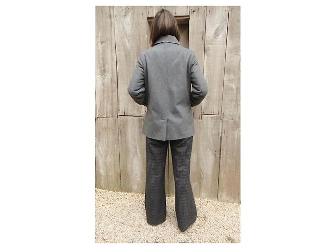 Lacoste Grey Wool Pea Coat - view 2