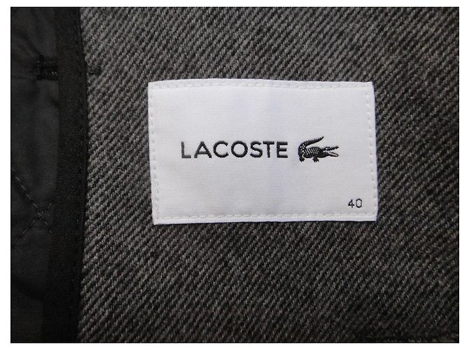 Lacoste Grey Wool Pea Coat - view 4