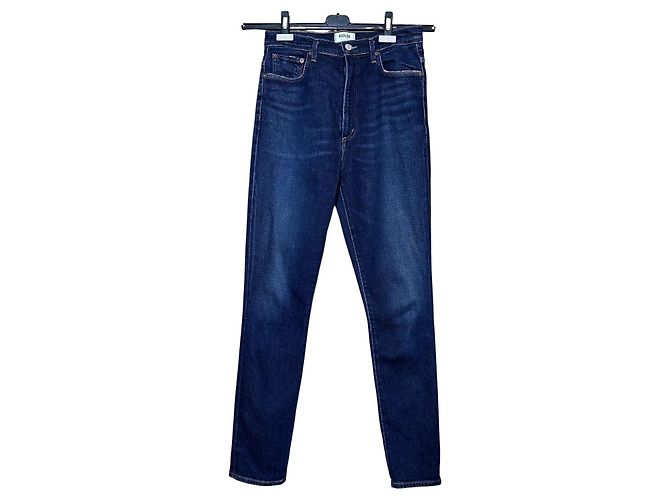 AGOLDE Vaqueros talle alto denim Dark Wash - vista 2