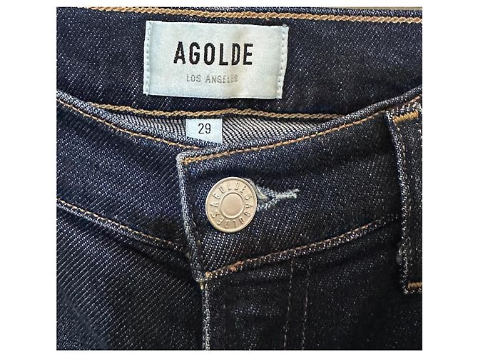 AGOLDE Vaqueros talle alto denim Dark Wash - vista 5