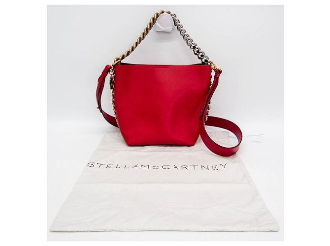 Stella Mc Cartney Stella McCartney Borsa a Secchiello FRAYME - Eco-pelle Rossa - vista 2