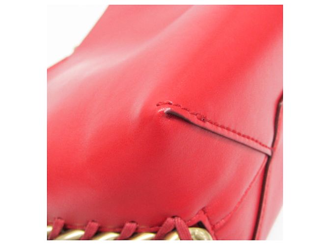 Stella Mc Cartney Stella McCartney Borsa a Secchiello FRAYME - Eco-pelle Rossa - vista 6