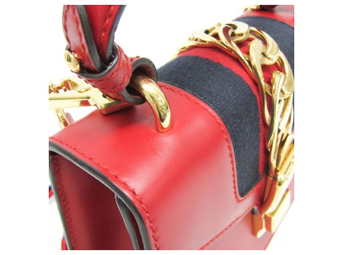 Borsa a mano in pelle da donna Gucci Sherry Line Sylvie 470270 - vista 12
