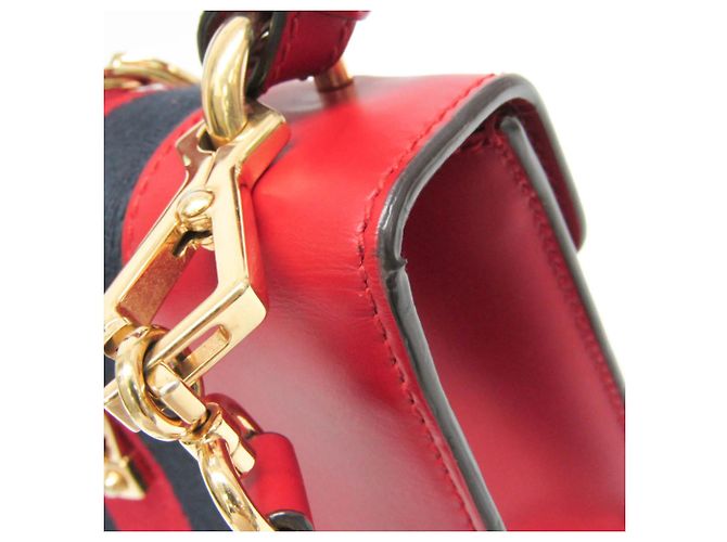 Borsa a mano in pelle da donna Gucci Sherry Line Sylvie 470270 - vista 7