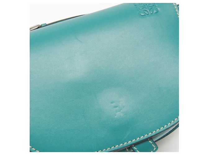 Borsello da cintura Loewe Gate Mini in Blue Green - vista 12
