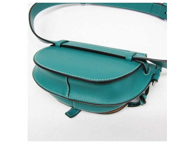 Borsello da cintura Loewe Gate Mini in Blue Green - vista 4