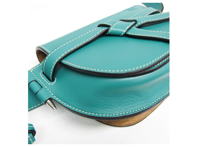Borsello da cintura Loewe Gate Mini in Blue Green - vista 6