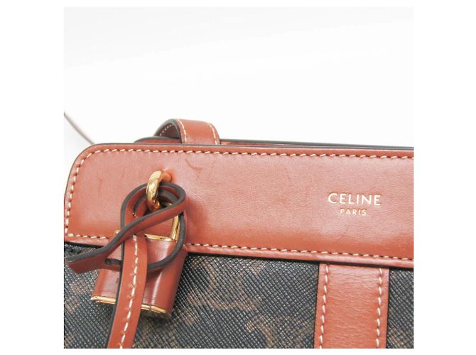 Céline Borsa a tracolla Celine Triomphe Cabas de France Teen - vista 10