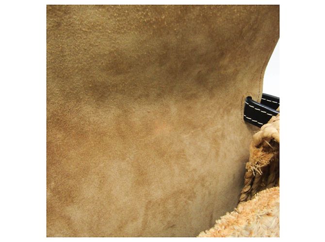 Borsa a tracolla Loewe Gate in rafia e pelle - vista 16