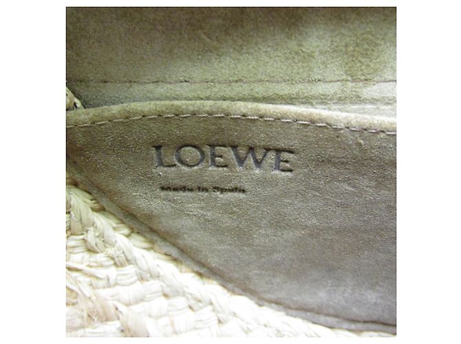 Borsa a tracolla Loewe Gate in rafia e pelle - vista 17