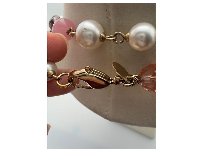 Chanel Collana Lunga Perle Sintetiche Rosa e Bianche Autunno 2007 - vista 11