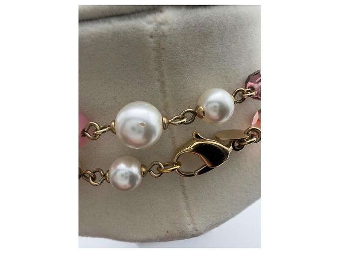Chanel Collana Lunga Perle Sintetiche Rosa e Bianche Autunno 2007 - vista 12