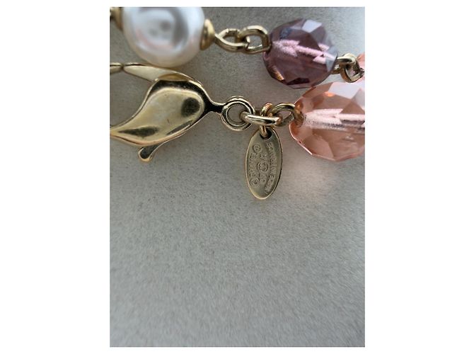 Chanel Collana Lunga Perle Sintetiche Rosa e Bianche Autunno 2007 - vista 9