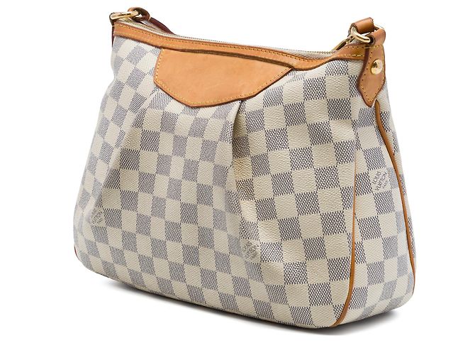 Louis Vuitton White Damier Azur Siracusa PM - vista 2