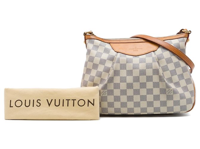 Louis Vuitton White Damier Azur Siracusa PM - vista 7