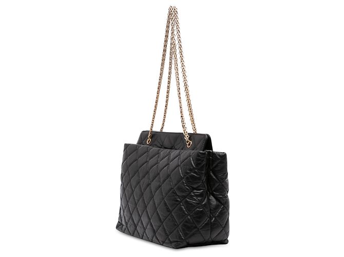 Borsa Chanel Reissue 2.55 in pelle di vitello invecchiata matelassé nera - vista 2