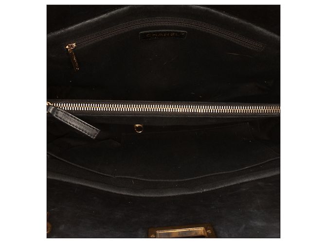Borsa Chanel Reissue 2.55 in pelle di vitello invecchiata matelassé nera - vista 4