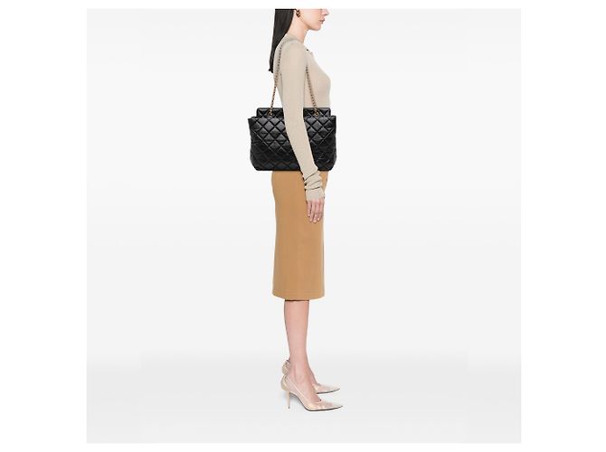 Borsa Chanel Reissue 2.55 in pelle di vitello invecchiata matelassé nera - vista 6