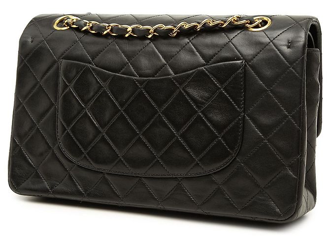 Chanel Black Medium Classic Lambskin Double Flap - Ansicht 2