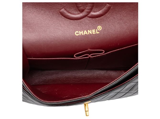 Chanel Black Medium Classic Lambskin Double Flap - Ansicht 4