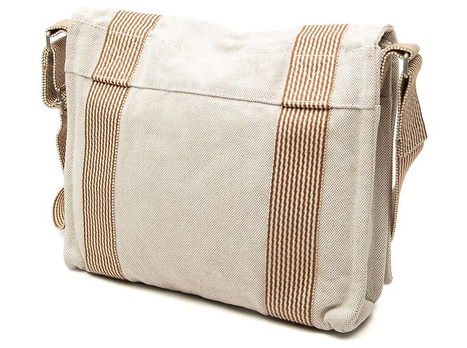 Hermès Beige Canvas Fourre Tout Besace MM - vista 2