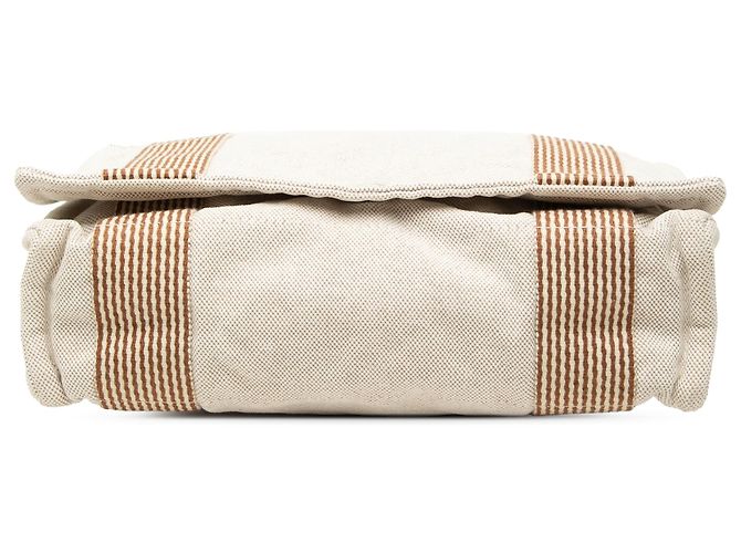 Hermès Beige Canvas Fourre Tout Besace MM - vista 3