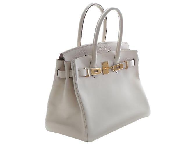 Hermès White Epsom Birkin Retourne 30 - Ansicht 13