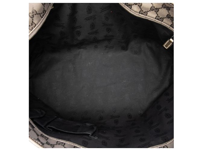Tote Gucci Large GG Stampata Marrone - vista 4