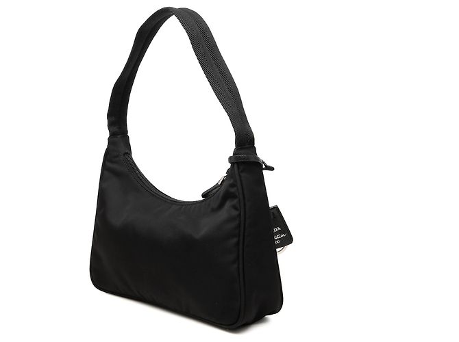 Re-Edition Borsa a tracolla Prada Mini Tessuto Re Edition 2000 Nera - vista 2