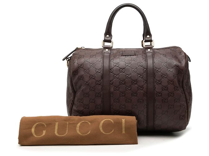 Borsa Boston Gucci Brown Medium Guccissima Joy - vista 7