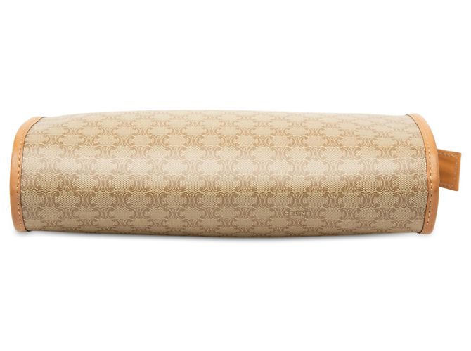 Céline Celine Beige Macadam Clutch aus beschichtetem Canvas - Ansicht 3