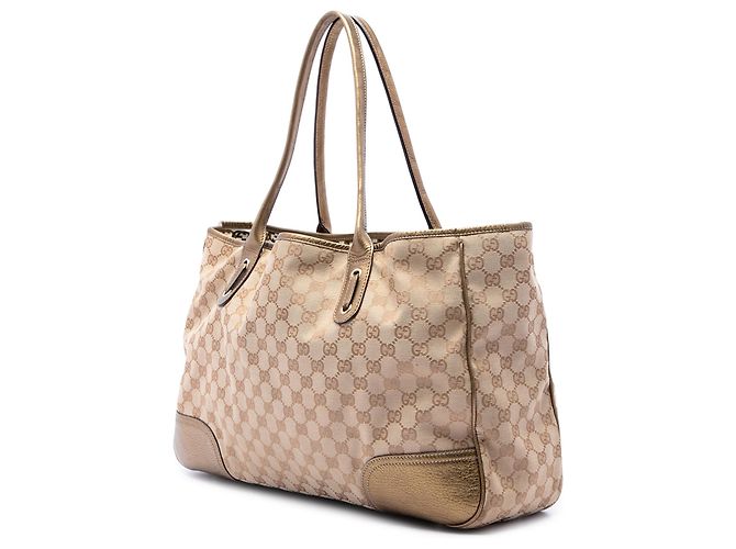 Gucci Princy Tote aus beigem GG Canvas - Ansicht 2