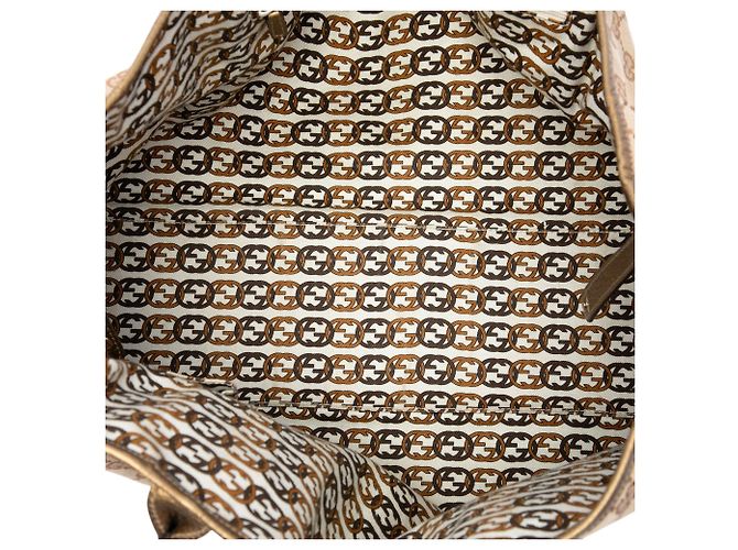 Gucci Princy Tote aus beigem GG Canvas - Ansicht 4