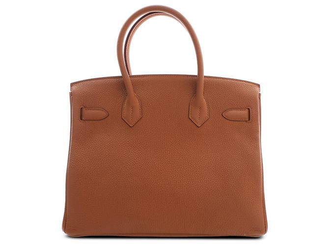 Hermès Brown Togo and Swift Officier Verso Birkin Retourne 30 - vista 2