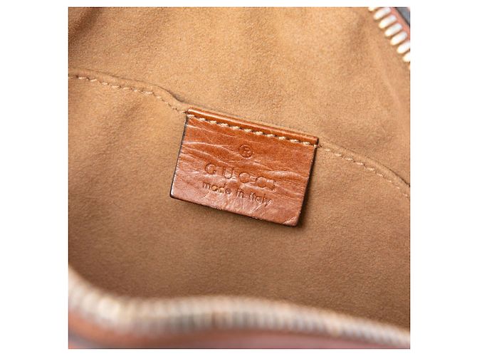 Gucci Mini Borsa a Tracolla con Catena GG Supreme Beige - vista 5