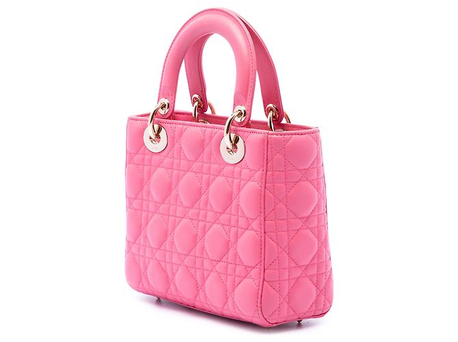 Dior Pink Small Lambskin Cannage My ABCDior Lady Dior - vista 2