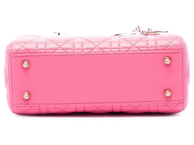 Dior Pink Small Lambskin Cannage My ABCDior Lady Dior - vista 3