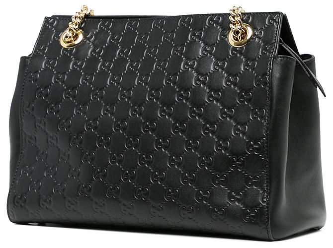 Borsa a spalla soft Guccissima Gucci Nera Medium - vista 2