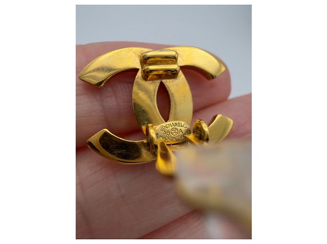 Orecchini a clip Chanel 1998 logo CC - vista 10