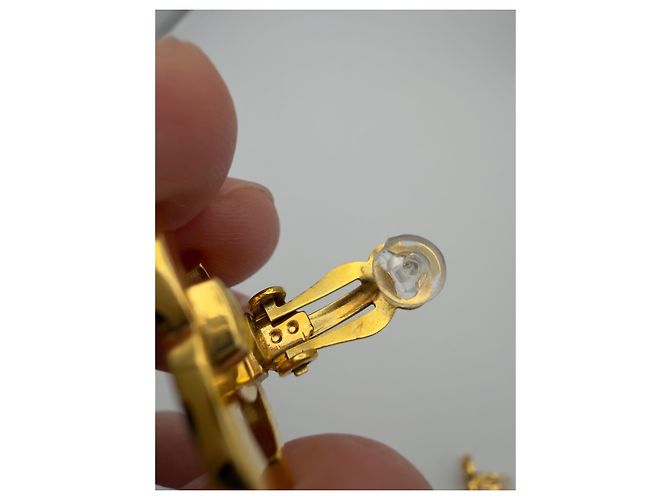 Orecchini a clip Chanel 1998 logo CC - vista 11