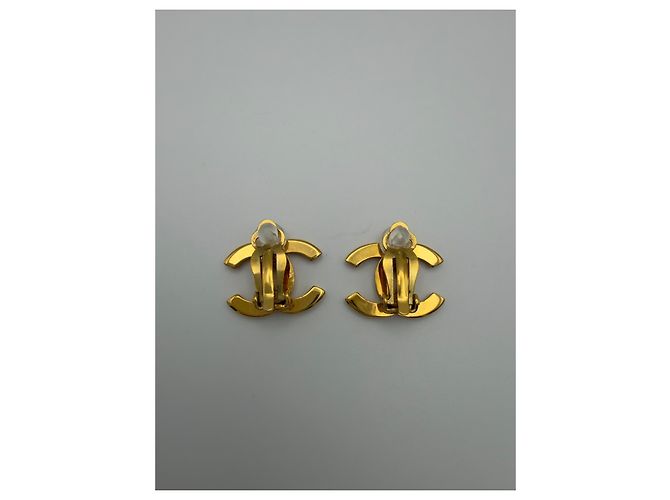 Orecchini a clip Chanel 1998 logo CC - vista 2