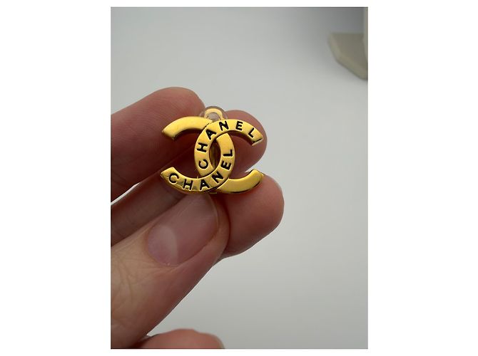 Orecchini a clip Chanel 1998 logo CC - vista 3