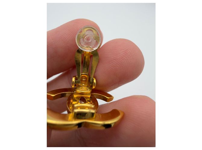 Orecchini a clip Chanel 1998 logo CC - vista 6