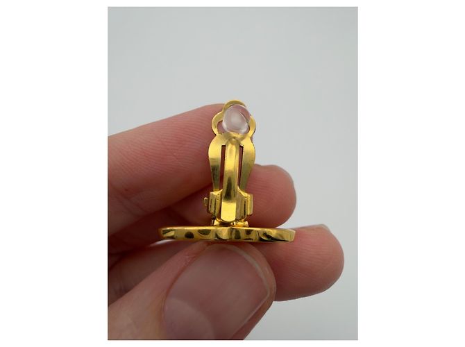 Orecchini a clip Chanel 1998 logo CC - vista 7