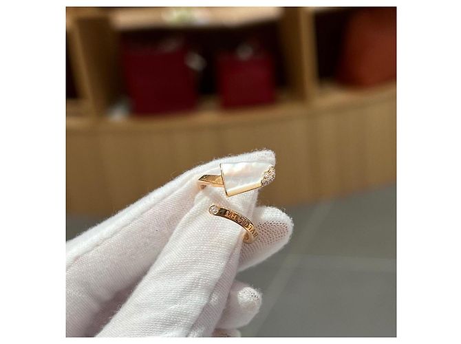 Bulgari Bvlgari Perlmutt Diamant Ring Roségold - Ansicht 2