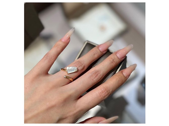 Bulgari Bvlgari Perlmutt Diamant Ring Roségold - Ansicht 6
