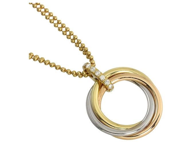 Cartier Trinity Medium MM Diamantenhalskette - Ansicht 3