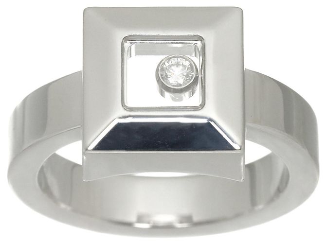 Anillo Chopard Happy Diamonds Square Band - vista 2
