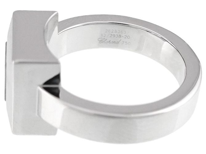 Anillo Chopard Happy Diamonds Square Band - vista 3