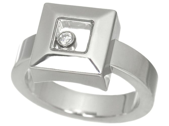 Anillo Chopard Happy Diamonds Square Band - vista 4